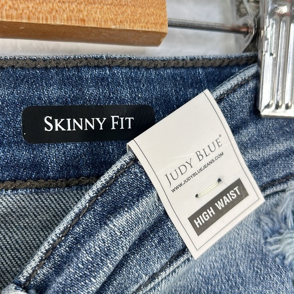 JUDY BLUE NWT Skinny Destroyed Jeans size 7/28 style JB82406 - Picture 5 of 10
